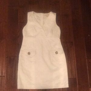Michael Kors Daisy white dress -embossed look